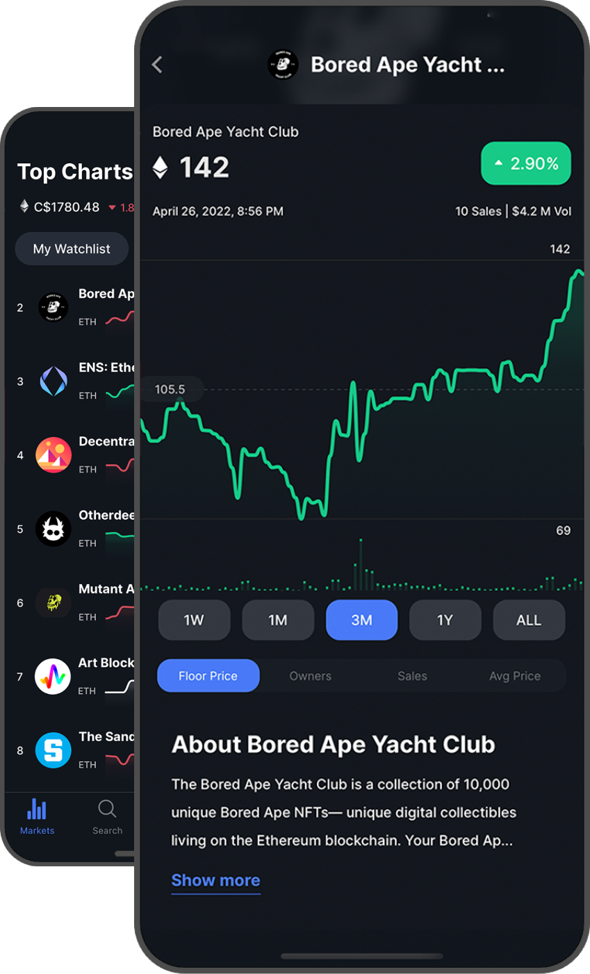 NFTfolio - NFT Tracker App iOS and Android